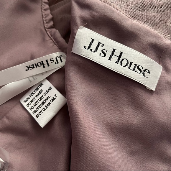 JJ’s HOUSE DRESS A- line Scoop Asymmetrical Chiffon Evening Dress - Picture 10 of 13